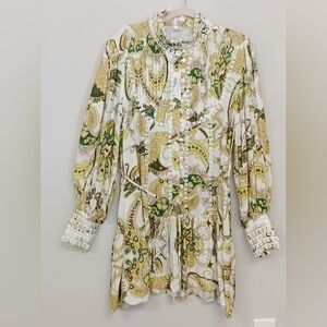 Unbranded Multicolor Paisley Victorian Boho Cottagecore Dress Sz XL